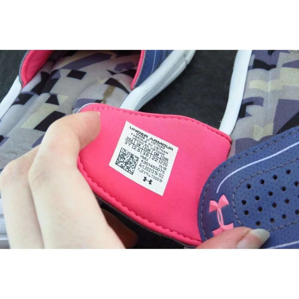 Under Armour Youth Girls Shoes Size 3 M‎ Purple Slides Synthetic 4201465076